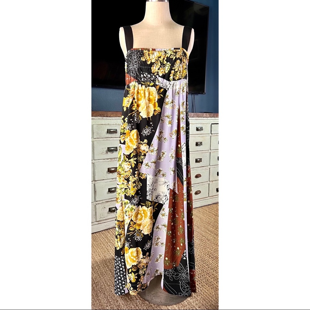Anthropologie Maeve Floral Maxi Dress 1X